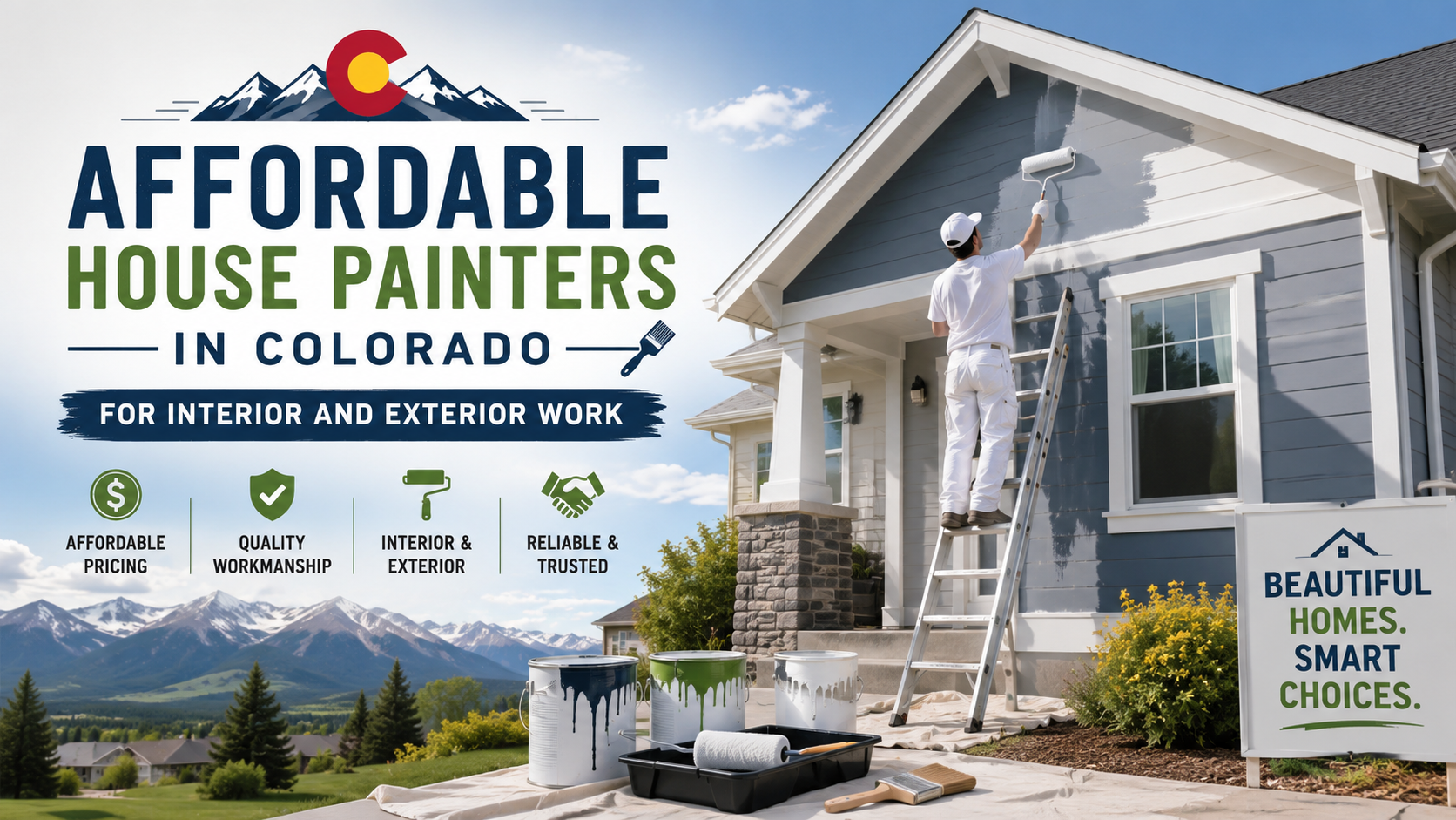 Affordable House Painters in Colorado for Interior and Exterior Work
